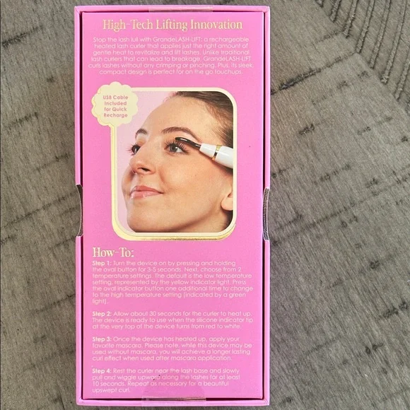 Grane Lash-Lift Heated Curler - Pink and Gold - Picture 4 of 7